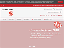 Tablet Screenshot of mw-schickart.de